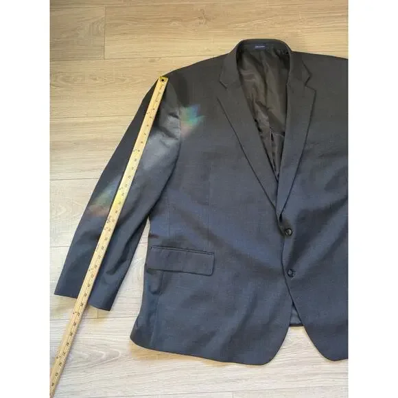 Stafford 60R Gray All Season Blazer Jacket Sport Suit Coat Wool Travel Big Tall - Picture 9 of 11